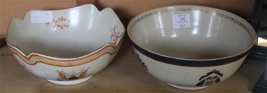 2 Oriental bowls(-)